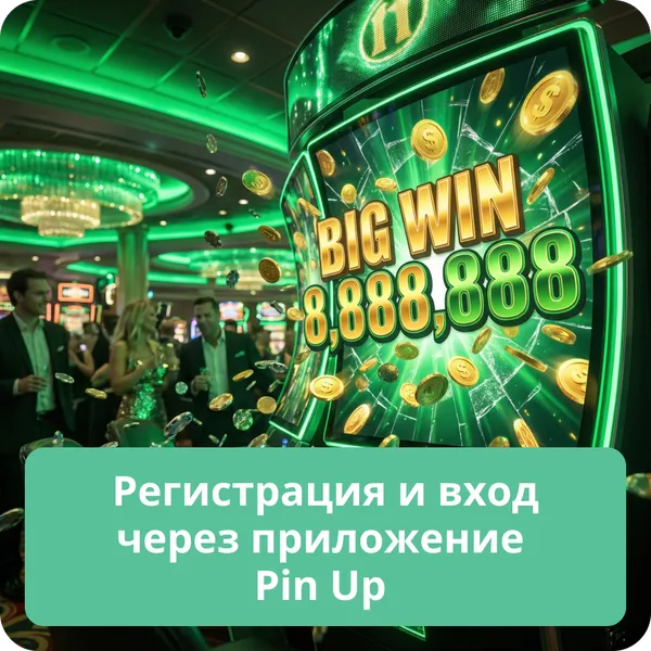 Регистрация и вход через приложение Pin Up